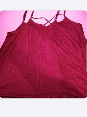 torrid Strappy V-Neck Cami in Burgundy